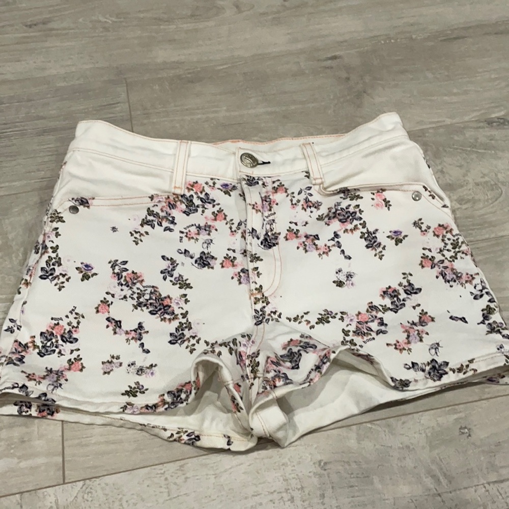 Rag And Bone Micro Ellie Floral High Waisted Short